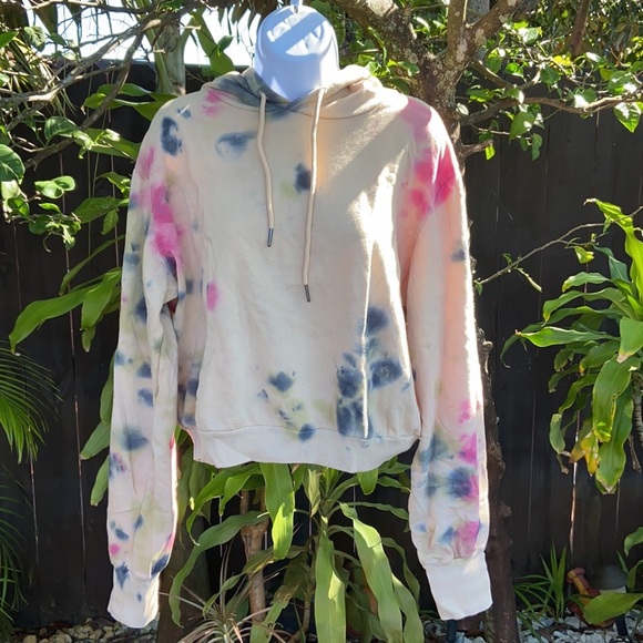 AFRM Tie Dye 90’s Grunge Style Hoodie size large - Picture 1 of 8